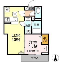 レクシア南田中の物件間取画像